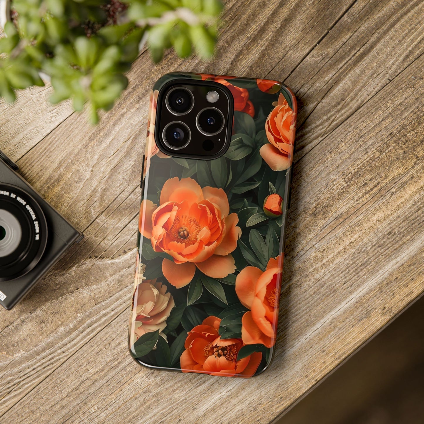 Stylish Floral Phone Case, Tough Cases, Floral Phone Cover, Gift for Her, Spring Accessories, Mother's Day, Phone Protection