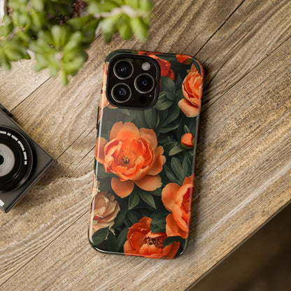 Stylish Floral Phone Case, Tough Cases, Floral Phone Cover, Gift for Her, Spring Accessories, Mother's Day, Phone Protection