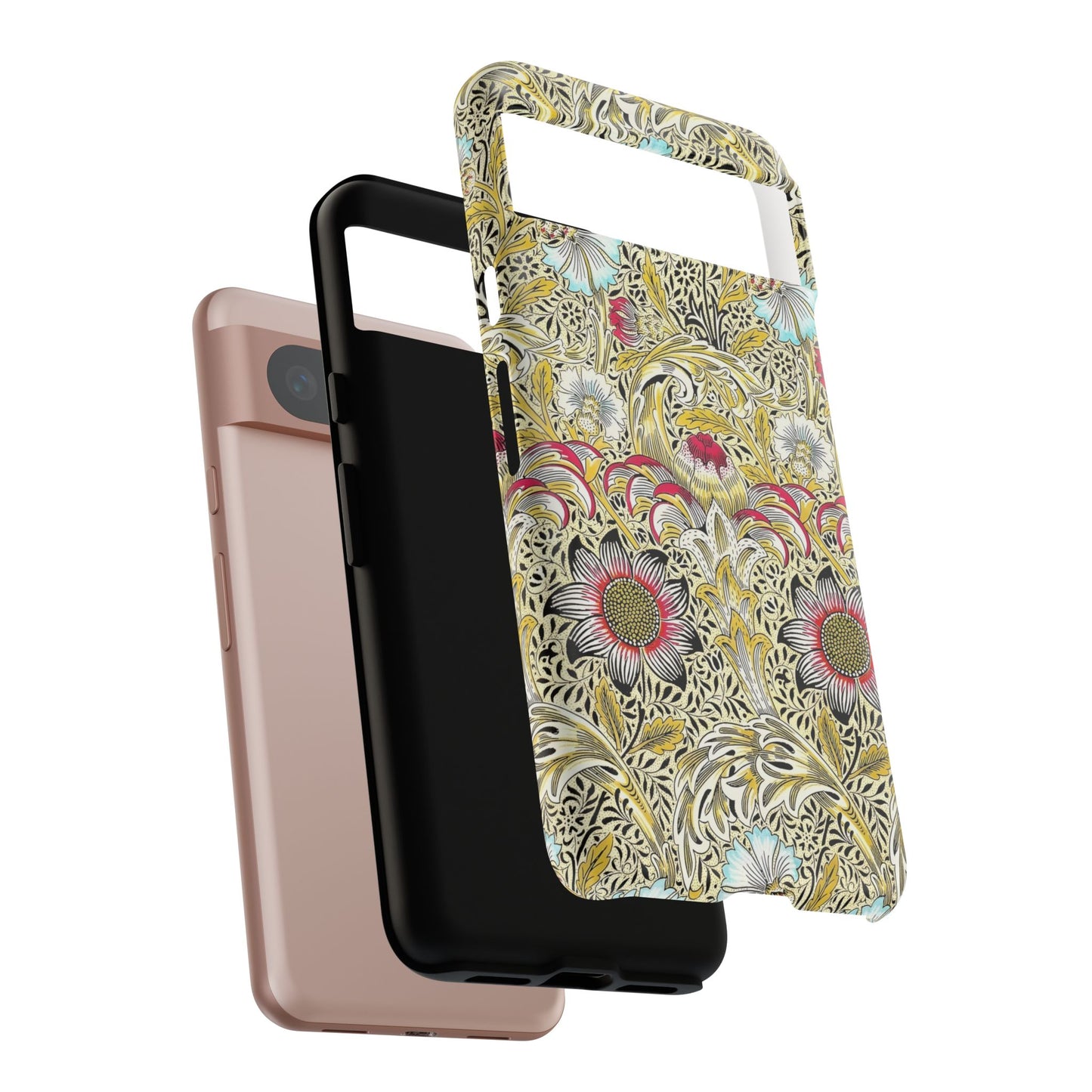 Floral Phone Case - Tough Cases, Floral Design, Stylish, Protective, Unique Gift for Her, Phone Accessories