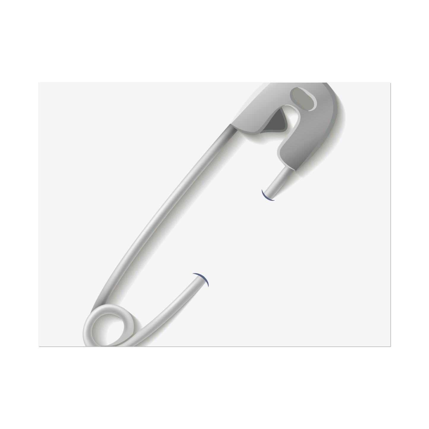 Minimalist Safety Pin Wall Art, Modern Decor, Unique Gift, Home Aesthetic, Art Print, Rolled Poster, Contemporary Interior Design