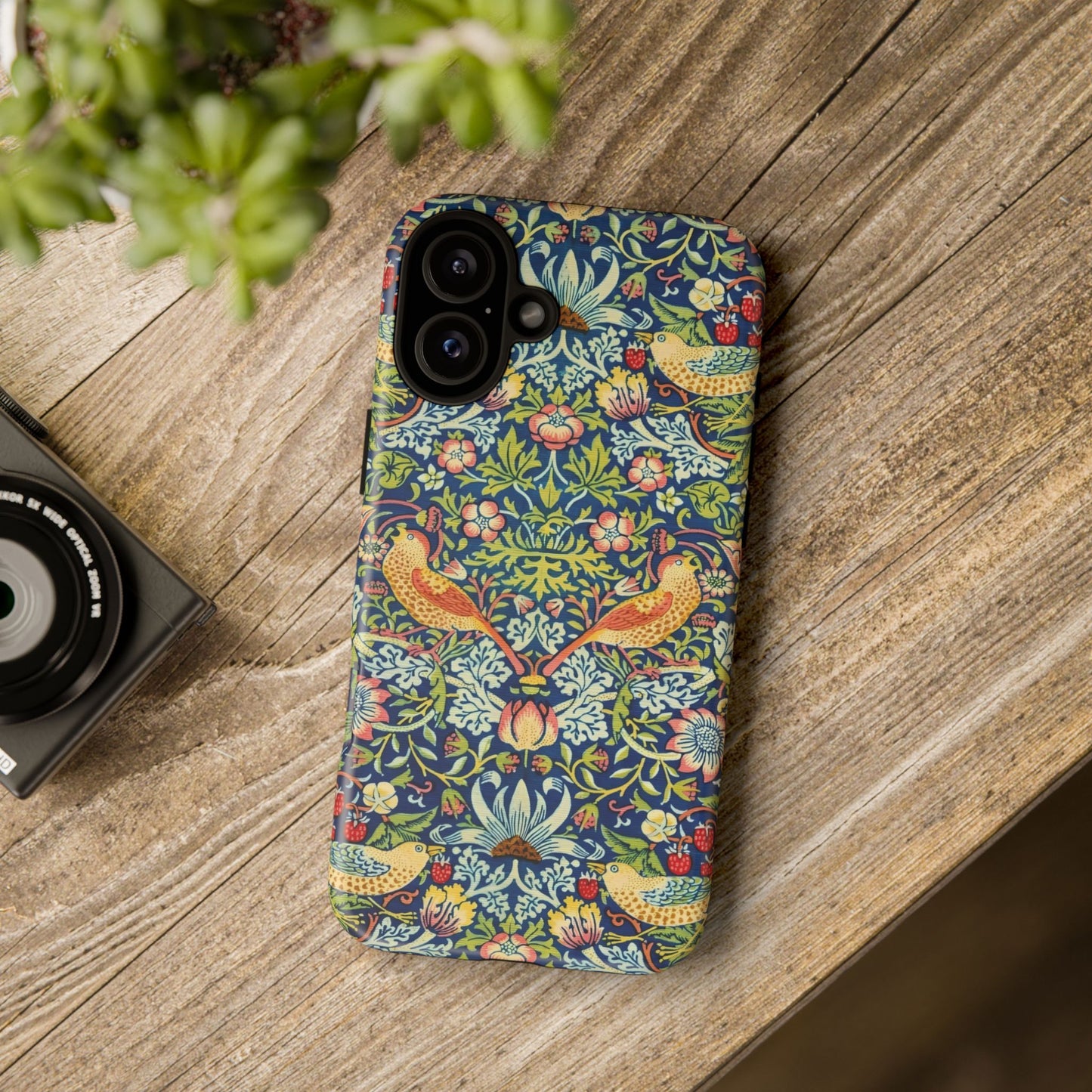 Floral Phone Case | Tough Cases, Stylish Protection, Unique Gift, Eco-Friendly, Floral Pattern, Bird Design