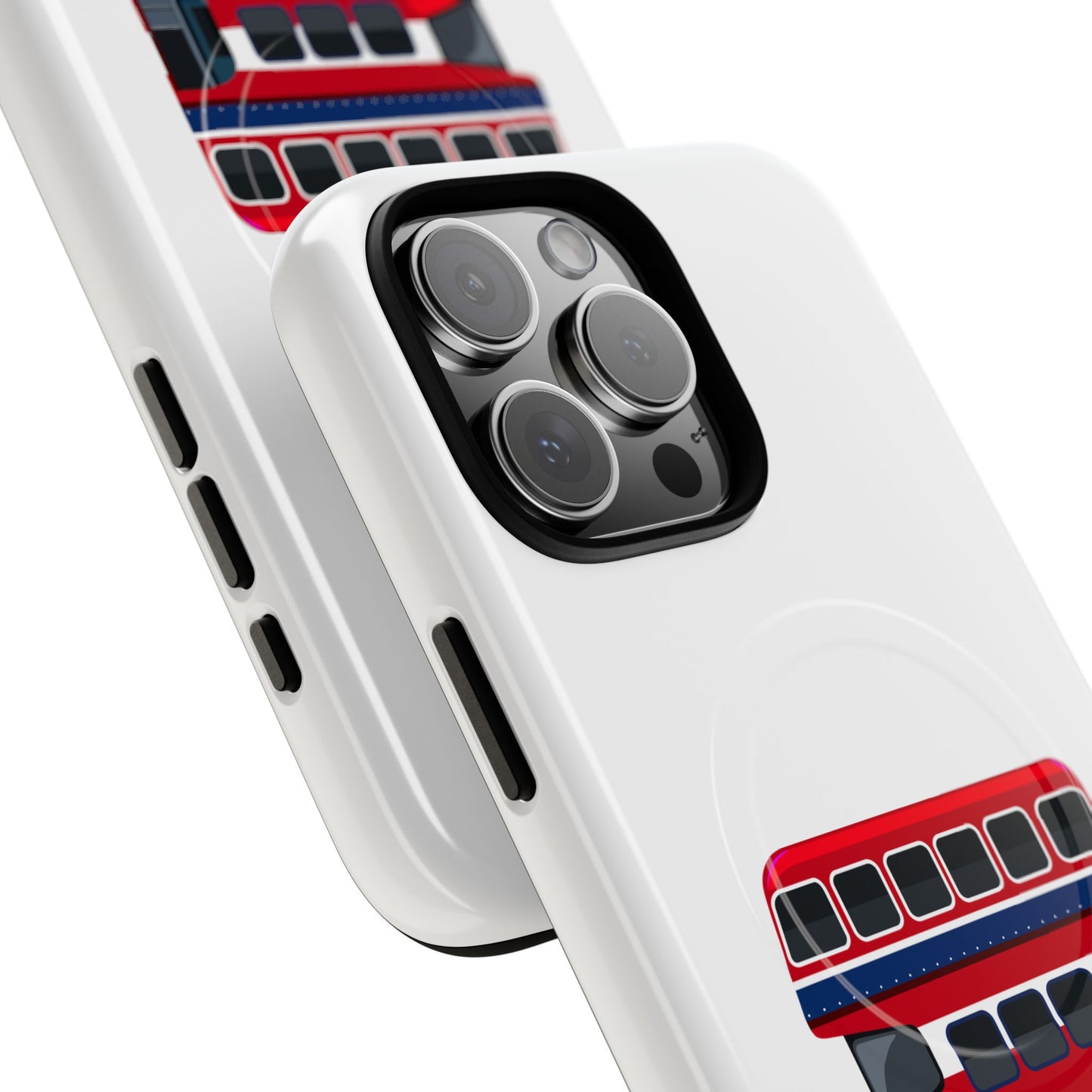 London Bus Phone Case, Tough Magnetic Phone Cover, Unique Gift, Secure Protection, Fun Design, Travel Lover Accessory