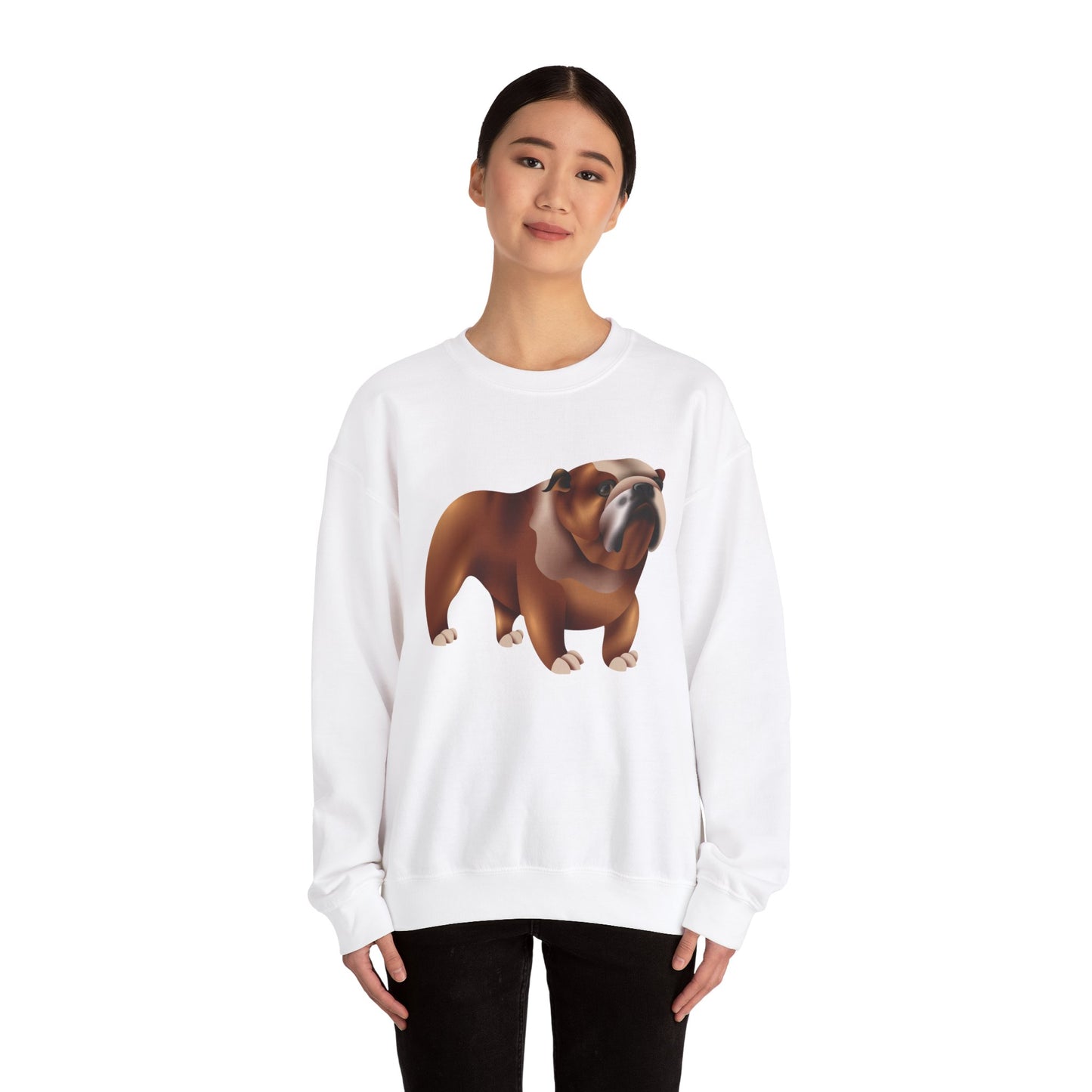 Unisex Heavy Blend™ Crewneck Sweatshirt - Adorable British Dog