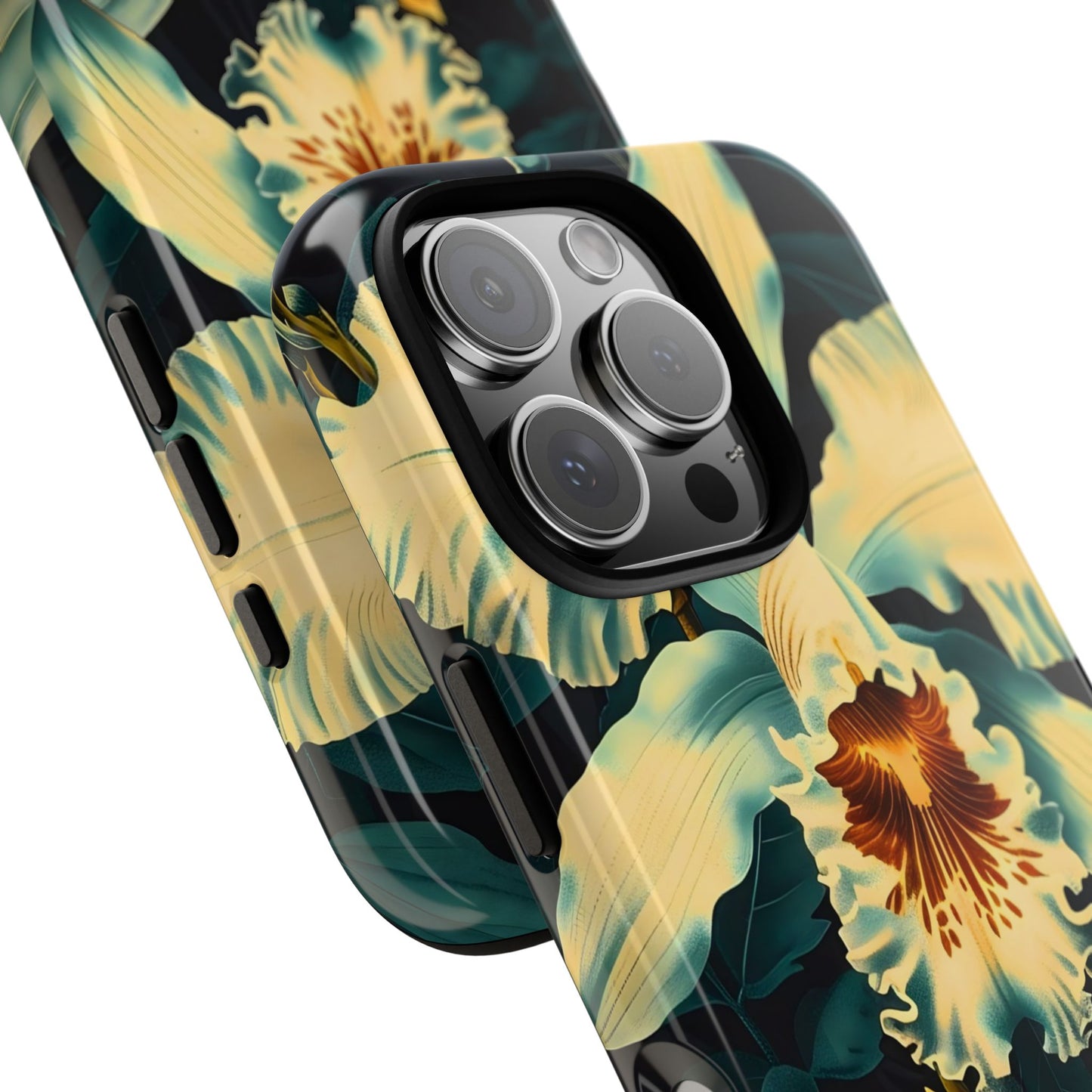 Floral Phone Case - Tough Cases with Orchid Design, Durable Smartphone Cover for Nature Lovers, Floral Gift for Her, Botanical [...]