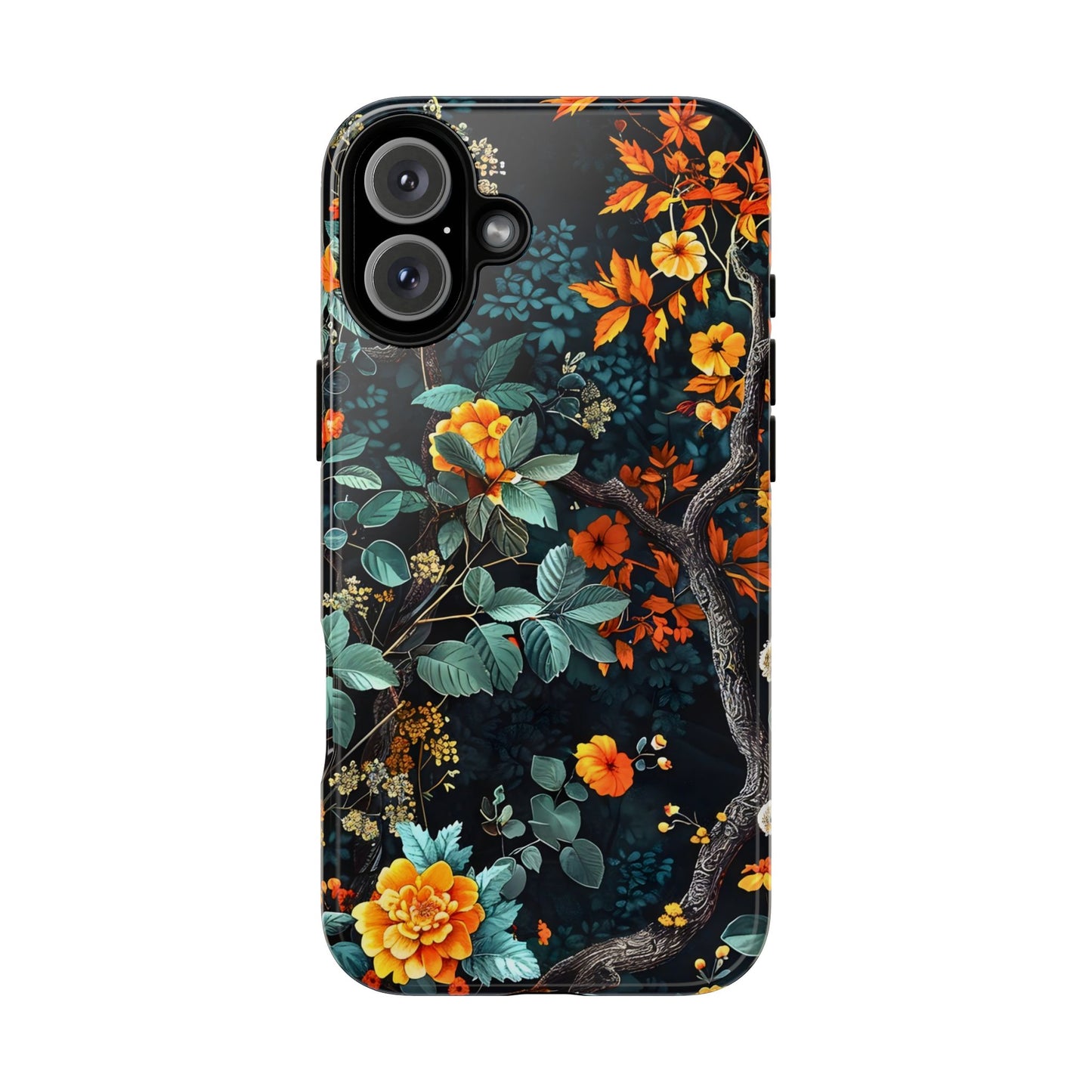 Floral Phone Case | Tough Cases, Protective Cover, Gift for Her, Autumn Vibes, Floral Phone Accessory, Unique Design