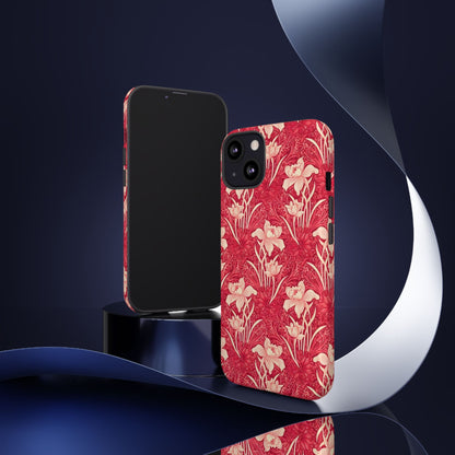 Floral Tough Phone Case - Durable, Stylish Accessory, Perfect Gift for Her, Floral Pattern, Customizable, Ideal for Daily Use