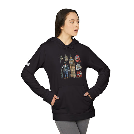 adidas Unisex Fleece Hoodie - British Pride - England’s Most Famous Icons
