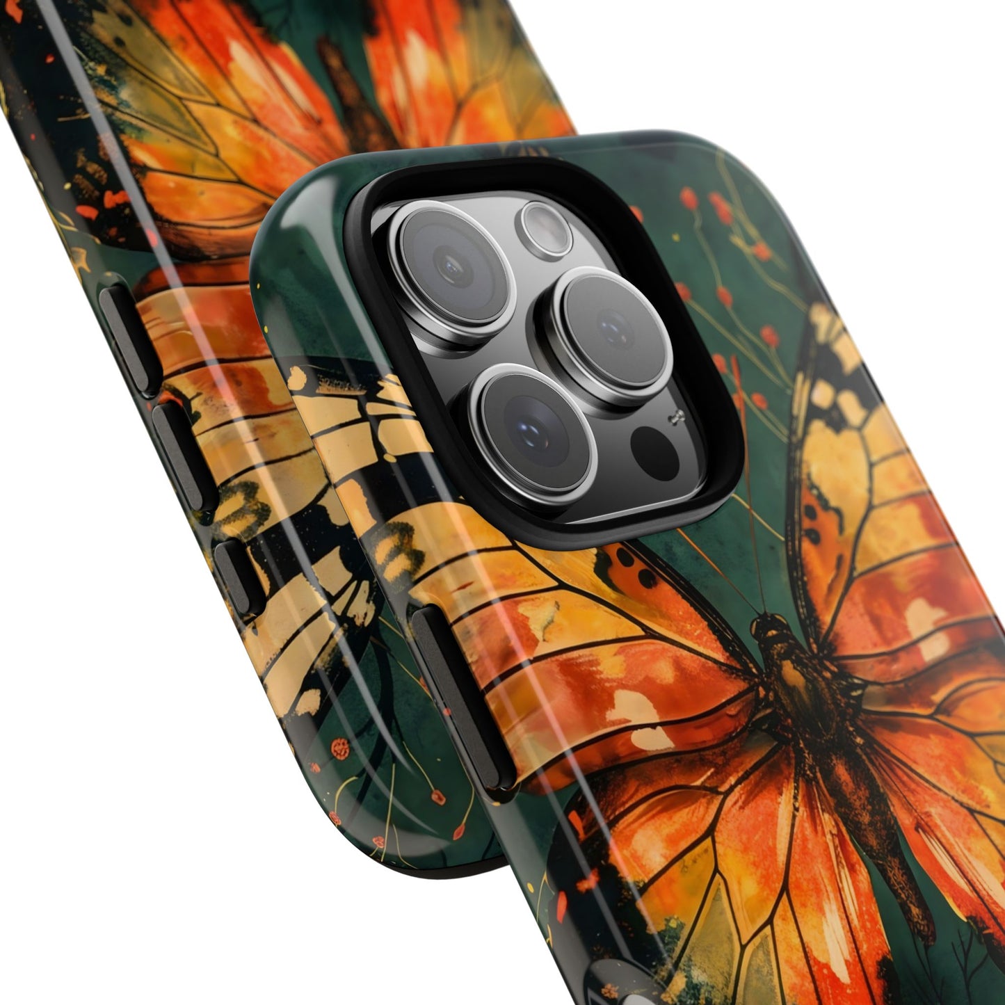 Butterfly Phone Case – Tough Cases for Nature Lovers, Floral Design, Butterfly Art, Unique Gift, Eco-Friendly Protection