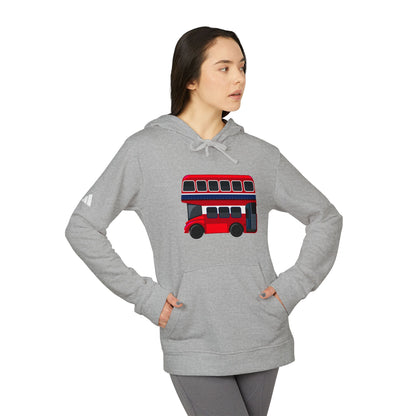 adidas Unisex Fleece Hoodie - London Transport English Bus
