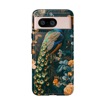 Peacock Phone Case - Elegant Floral Design, Tough Case for Protection, Unique Gift for Nature Lovers, Stylish Accessory, Eco-Friendly