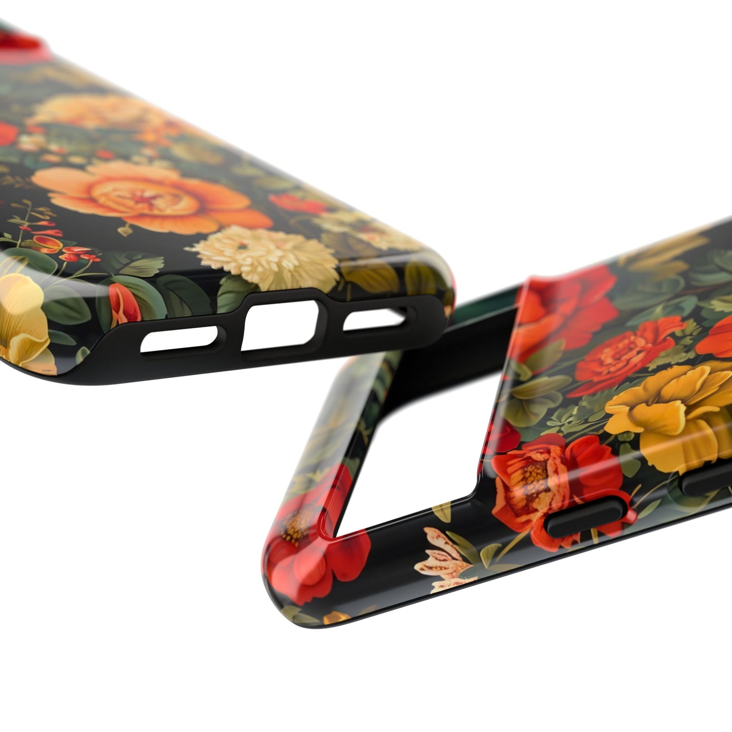 Floral Phone Case, Tough Cases, Decorative Tech Accessories, Gift for Her, Nature Lover Gift, Boho Style Case, Spring Floral Cover