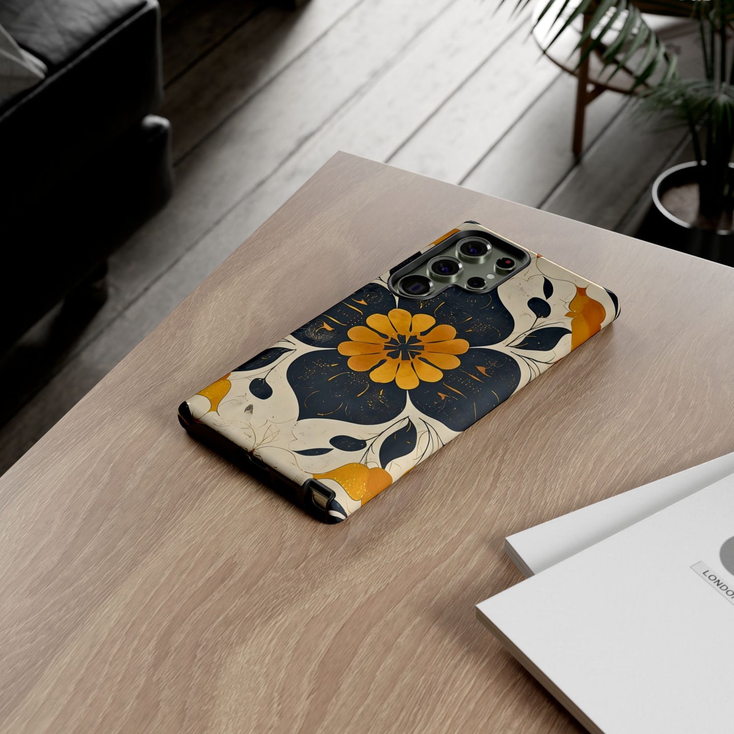 Floral Phone Case - Tough Cases, Botanical iPhone Cover, Vintage Flower Design, Durable Smartphone Protection, Unique Gift Idea