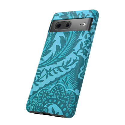 Protective Phone Case with Elegant Teal Design, Tough Cases, Floral Phone Cover, Stylish Smartphone Protection, Gifts for Her, Trendy [...]