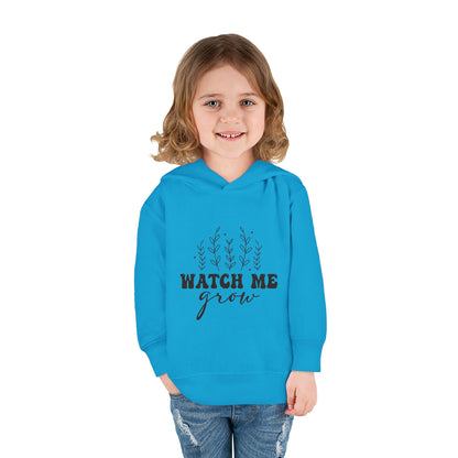 Toddler Pullover Fleece Hoodie - "Watch Me Grow" - Cozy Kids Sweatshirt