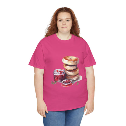 Unisex Heavy Cotton Tee - A Taste of Tradition - Iconic British Cuisine