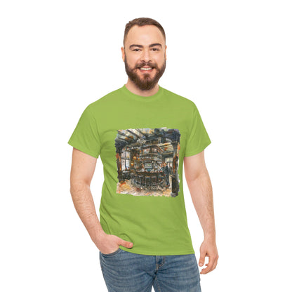 The Heart of British Culture and Iconic Landmarks Aesthetic Unisex Heavy Cotton T-Shirt