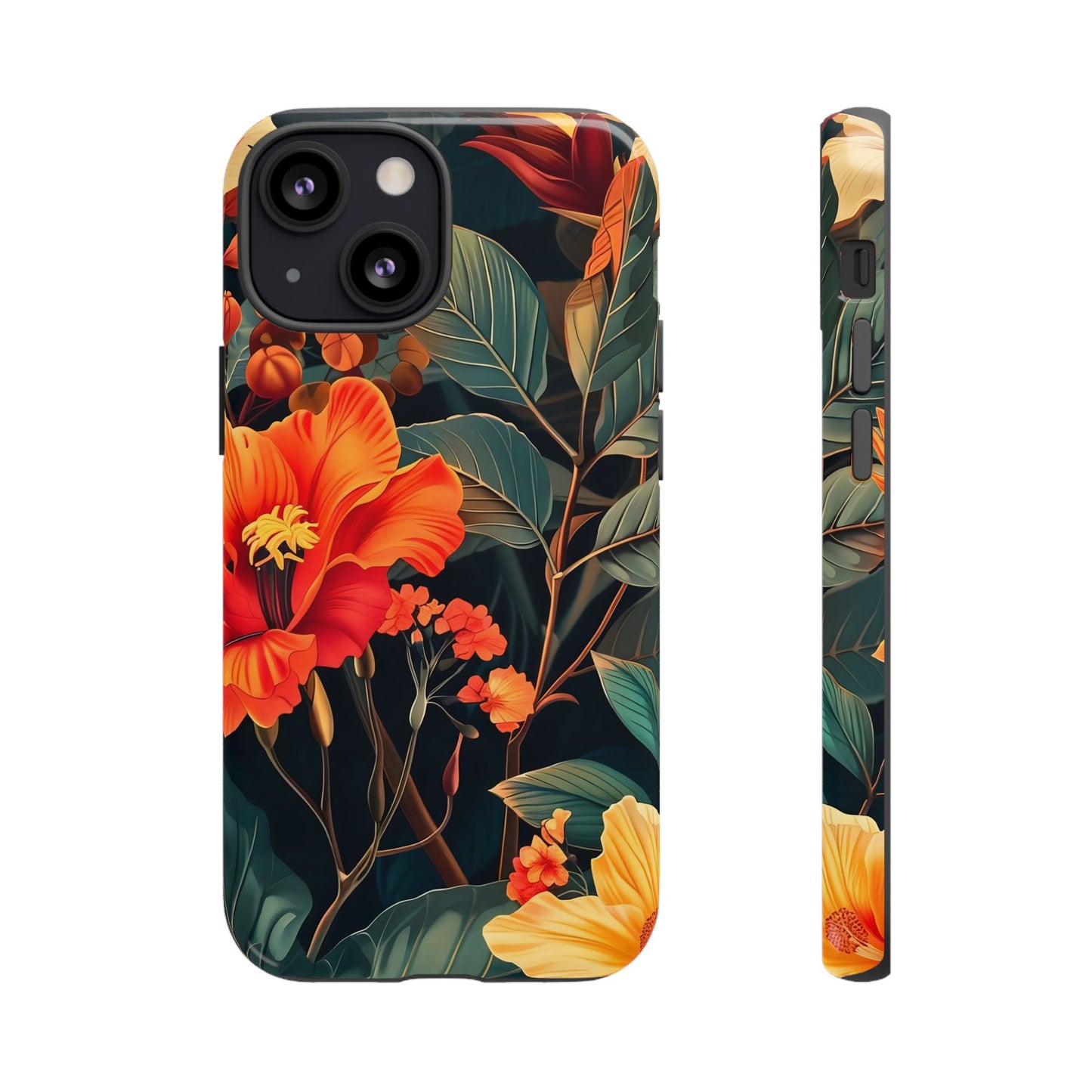 Tough Floral Phone Case | Tropical Vibe, Gift for Nature Lovers, Summer Beach Accessory, Floral Pattern, Trendy Phone Accessories
