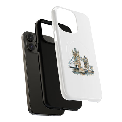 Tough Magnetic Phone Cases with Tower Bridge Design, Durable, Stylish, Unique Gift for Travelers, Perfect for Everyday Use