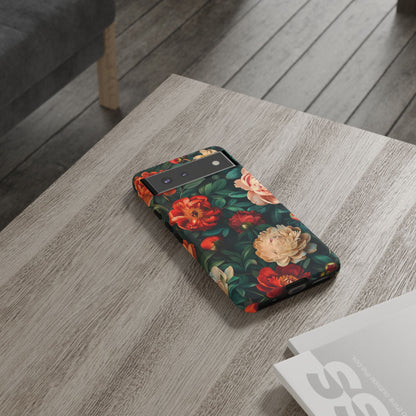 Floral Phone Case - Tough Cases, Vibrant Protection, Gift for Her, Cute Floral Design, Trendy Accessory, Perfect for Spring