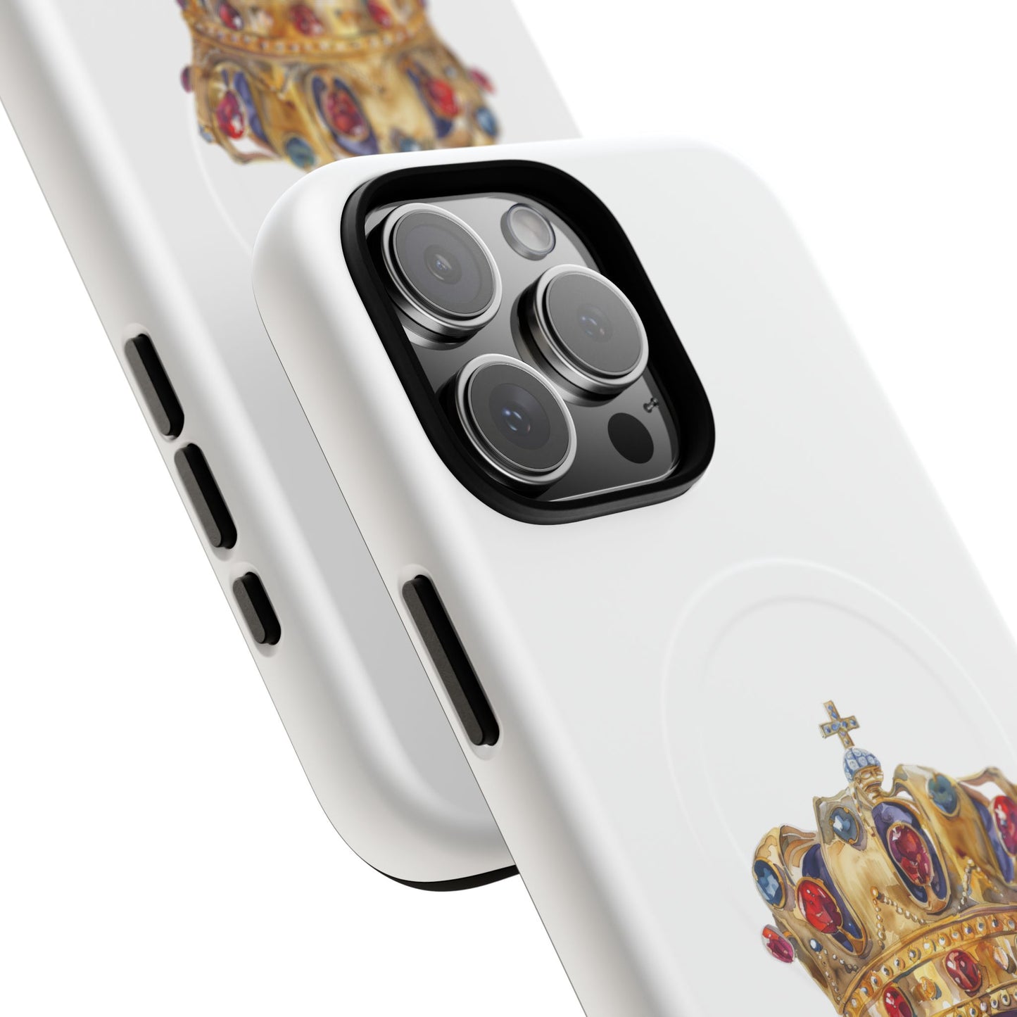 Royal Crown Magnetic Phone Case, Durable Phone Cover, Stylish Tech Accessory, Perfect Gift for Him & Her, Unique Design Case