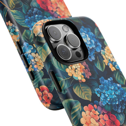 Floral Phone Case, Stylish Tough Case for Gardener Gift, Flower Lover Accessory, Pretty Floral Design, Protective Case