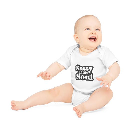 Sassy Little Soul Baby Organic Bodysuit - Cute Infant Clothing for Playful Moments