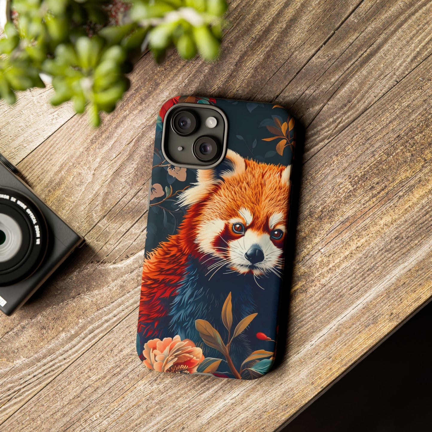 Cute Red Panda Phone Case, Wildlife Lover Gift, Tough Cases for iPhone, Nature-Themed Phone Cover, Animal Art Shell, Cute Tech Accessories