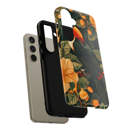 Tropical Toucan Phone Case, Exotic Bird Cover, Nature Lover Gift, Eco-Friendly Design, Customizable Tech Accessory