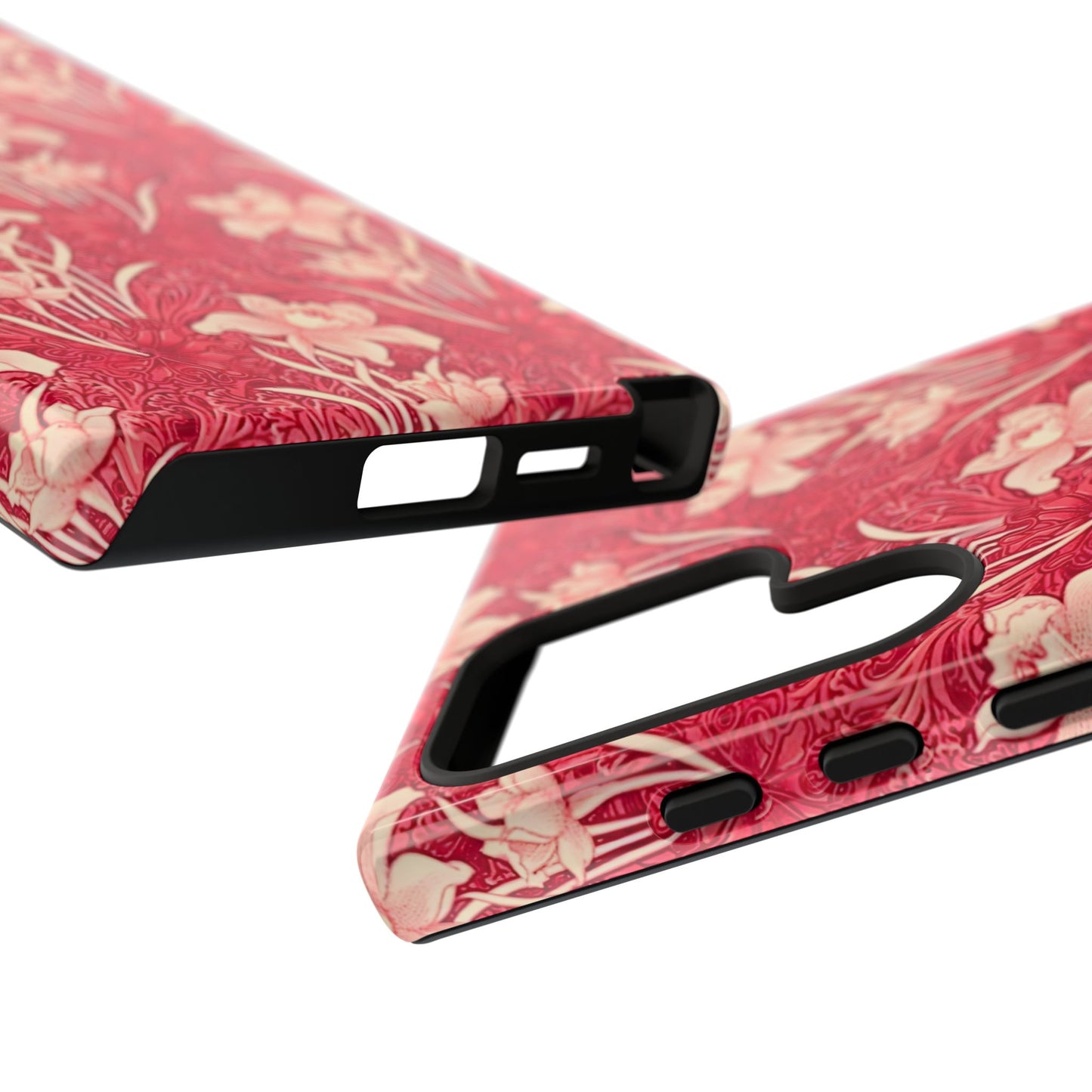Floral Tough Phone Case - Durable, Stylish Accessory, Perfect Gift for Her, Floral Pattern, Customizable, Ideal for Daily Use