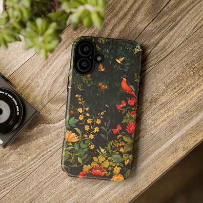 Floral Tough Phone Case, Nature-Inspired Design, Ideal for Garden Lovers, Gift for Birthdays, Christmas, Eco-Friendly Accessory