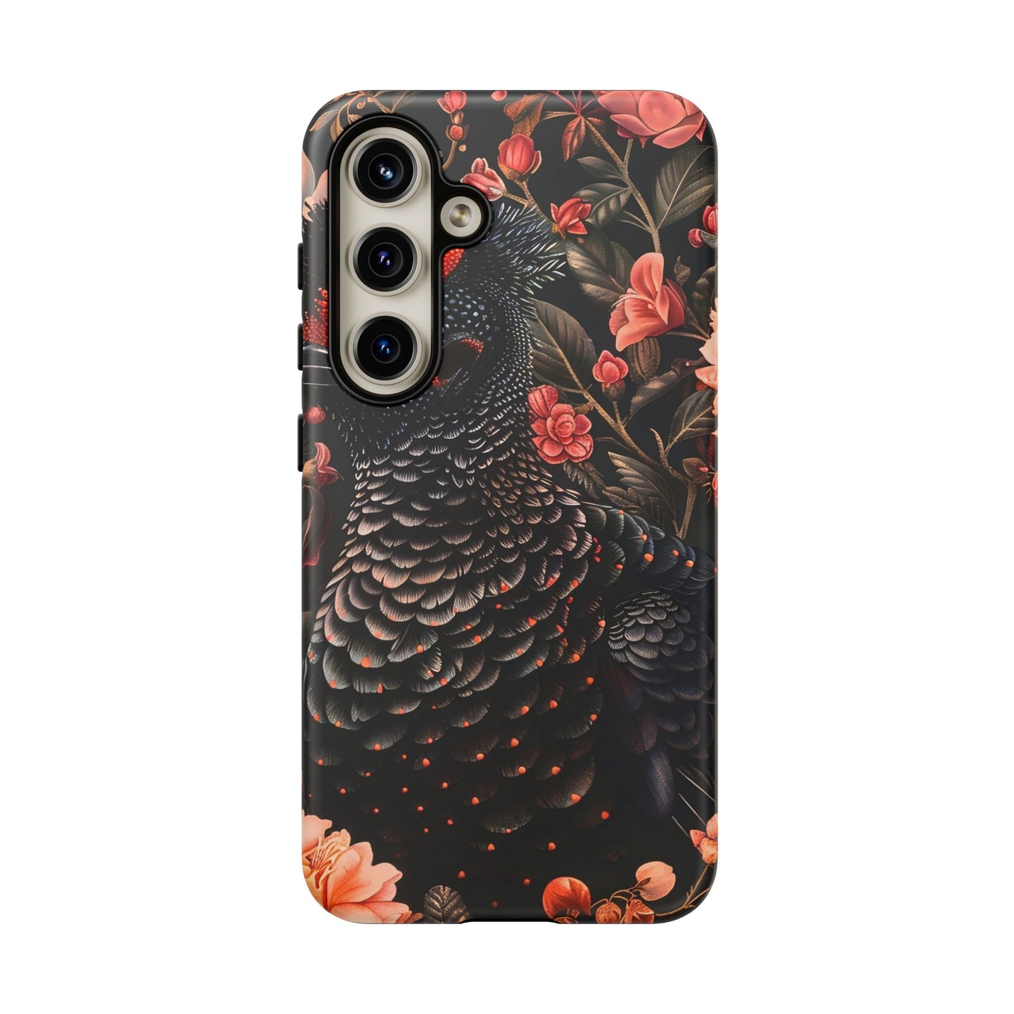 Tough Cases: Floral Design Phone Case, Stylish Protection for Your Phone, Unique Gift for Bird Lovers, Vibrant Floral Art, [...]