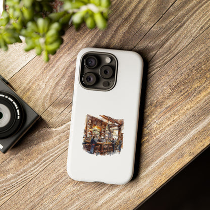 Artistic Phone Case - Cozy Bar Scene Design