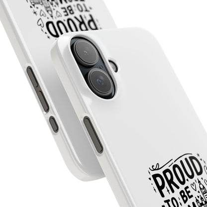 Proud to Be from London Slim Phone Case, City Pride Accessory, Gift for London Lovers, Travel Souvenir, Unique Phone Cover