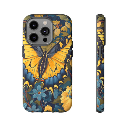 Colorful Butterfly Phone Case, Floral Design, Tough Cases, Protective Cover, Gifts for Nature Lovers, Birthday Present