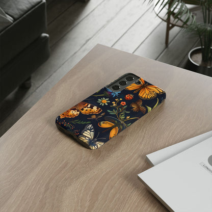 Nature-Inspired Phone Case | Floral Butterfly Design, Tough Phone Cover, Gift for Nature Lovers, Cute Butterfly Case, Home Decor