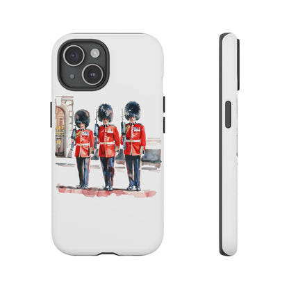 Phone Case with Royal Guard Design, Unique Cell Cover, London Souvenir, Tough Phone Case, Gift for Travelers, Stylish Street Photography