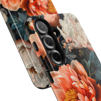 Floral Phone Case - Tough Cases, Durable Cover, Flower Design, Unique Gift, Phone Accessories