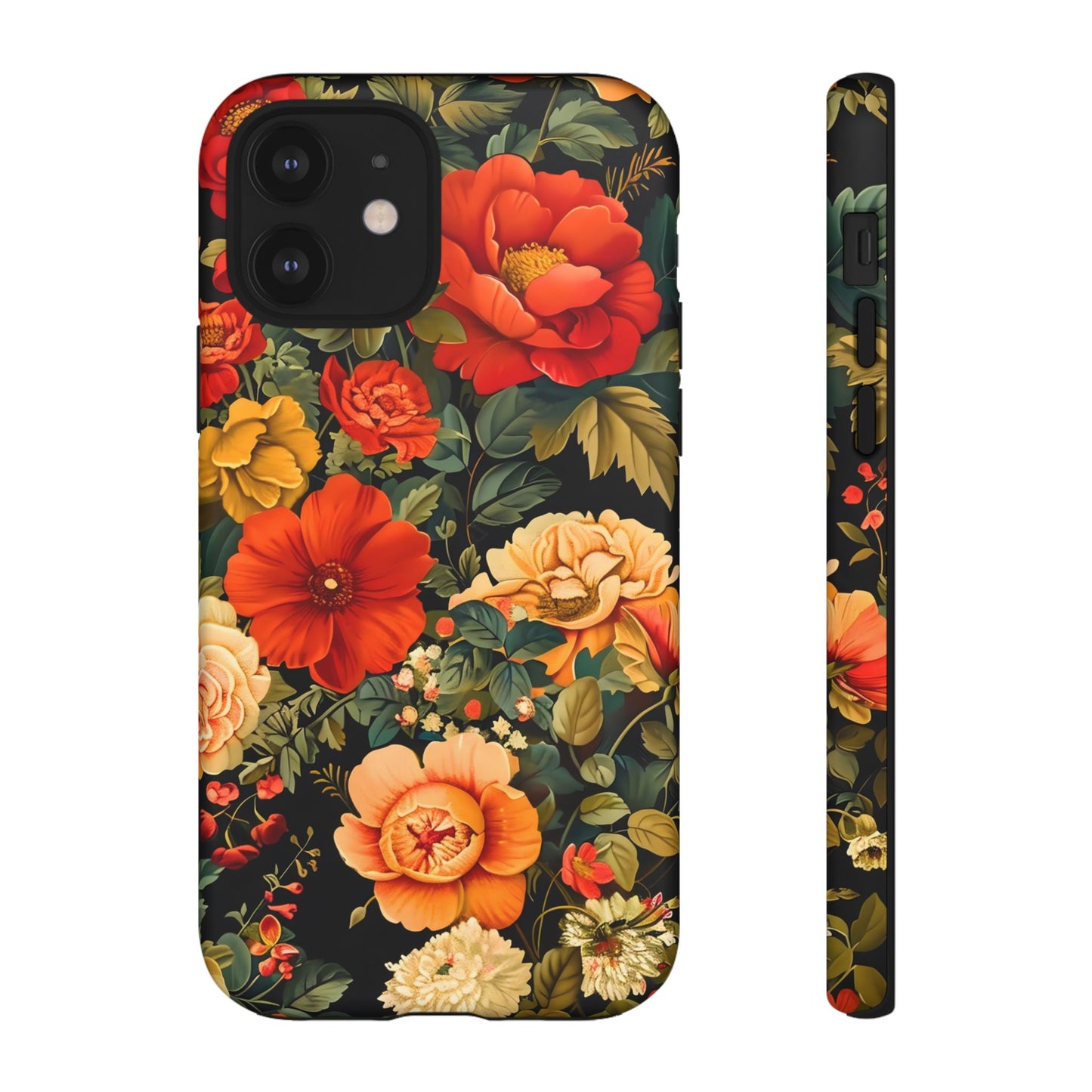 Floral Phone Case, Tough Cases, Decorative Tech Accessories, Gift for Her, Nature Lover Gift, Boho Style Case, Spring Floral Cover