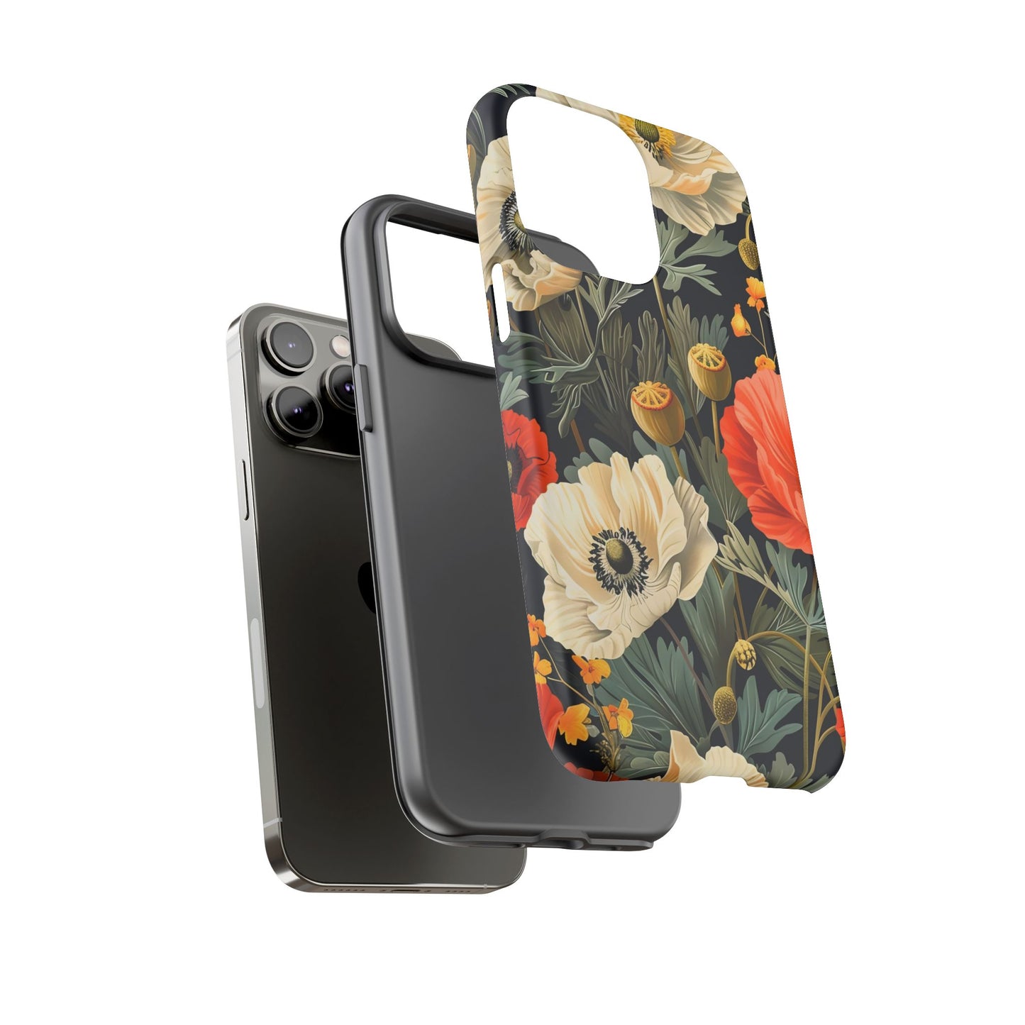 Floral Phone Case - Tough Cases with Vibrant Garden Design, Phone Accessory, Gift for Her, Spring Style, Nature Lover