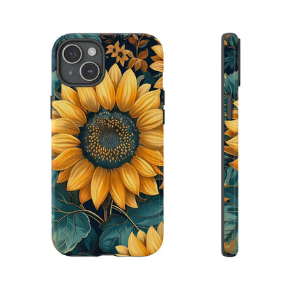 Sunflower Phone Case - Bright Floral Design, Stylish Tough Cover for Sunflower Lovers, Gift for Plant Enthusiasts, Mom Gift, Nature Lovers