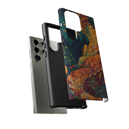 Dragon Art Phone Case, Tough Phone Cover, Fantasy Gift, Unique Mobile Accessory, Dragon Lover Gift, Stylish Protection