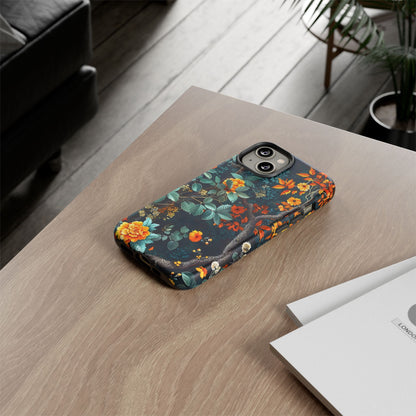 Floral Phone Case | Tough Cases, Protective Cover, Gift for Her, Autumn Vibes, Floral Phone Accessory, Unique Design
