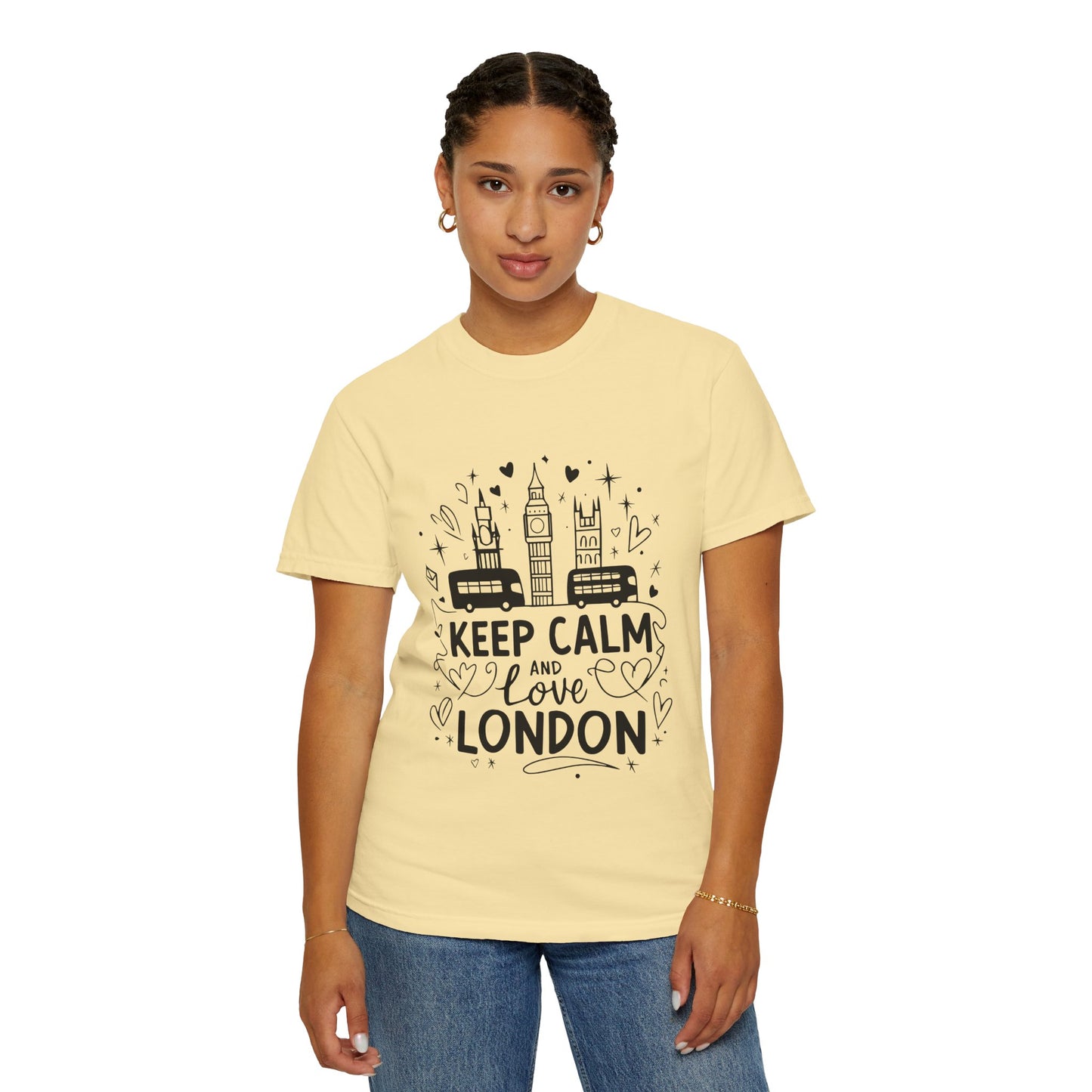 Unisex Garment-Dyed T-shirt - Keep Calm and Love London