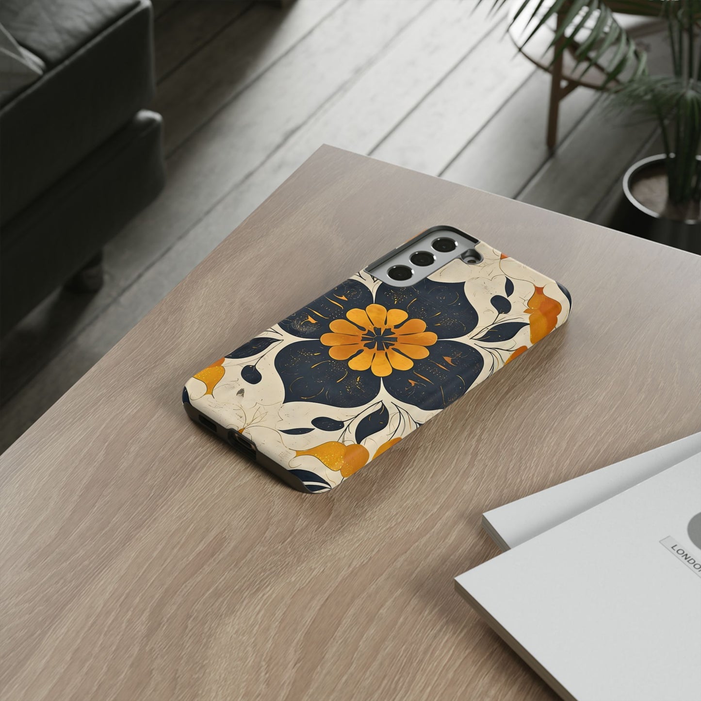 Floral Phone Case - Tough Cases, Botanical iPhone Cover, Vintage Flower Design, Durable Smartphone Protection, Unique Gift Idea