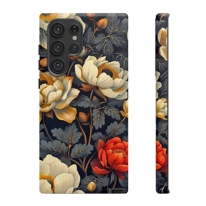 Floral Phone Case - Tough Cases, Stylish Mobile Cover, Flower Design, Holiday Gift, Trendy Accessory, Eco-Friendly Case