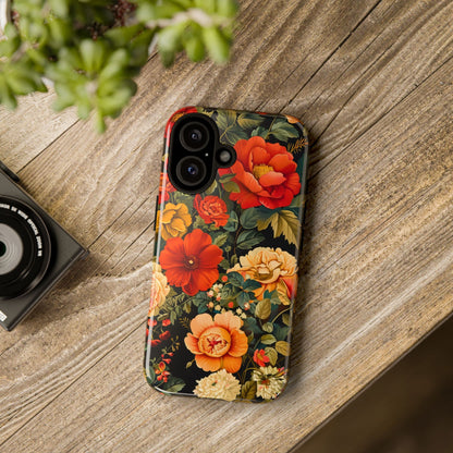 Floral Phone Case, Tough Cases, Decorative Tech Accessories, Gift for Her, Nature Lover Gift, Boho Style Case, Spring Floral Cover