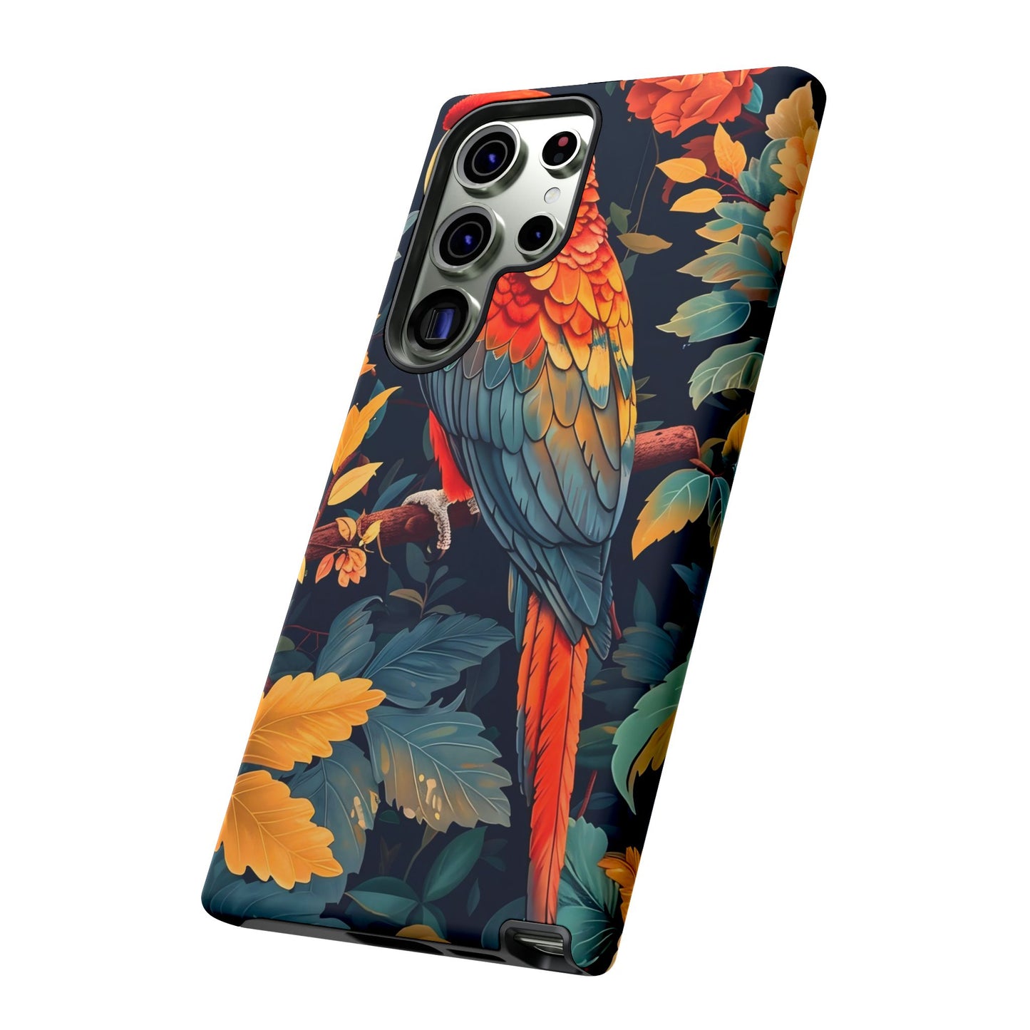 Vibrant Parrot Phone Case - Tough, Stylish, Nature-Inspired, Tropical, Wildlife, Perfect Gift, Summer Vibes