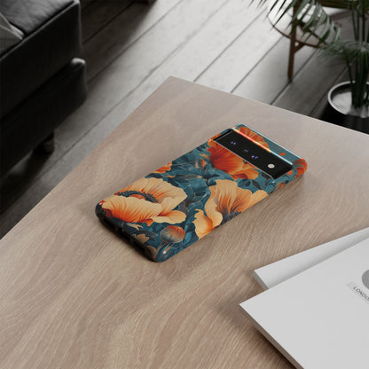 Floral Phone Case, Tough Cases for Protection and Style, Spring Aesthetic, Gift for Her, Phone Accessory for Nature Lovers