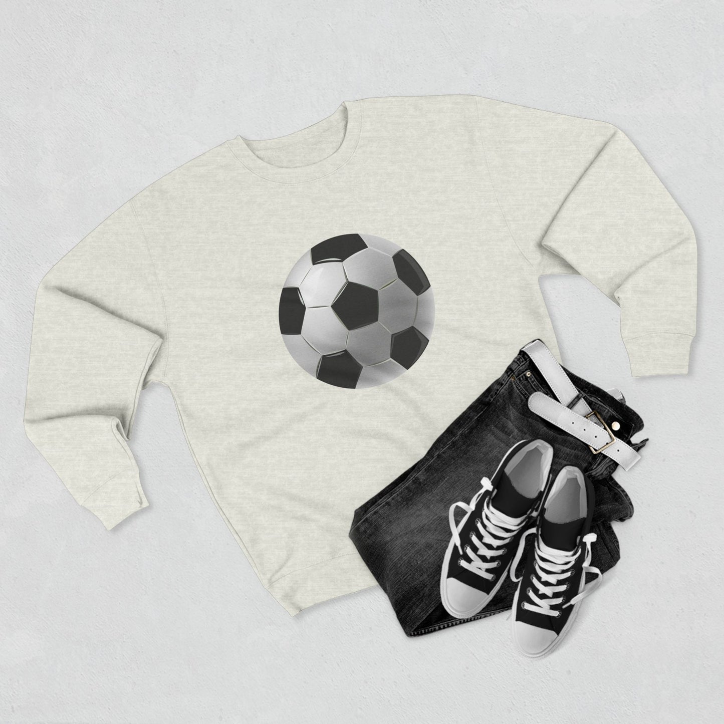 Unisex Crewneck Sweatshirt - Sports Passion and Energetic Football