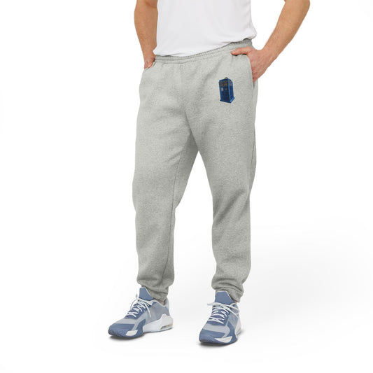 Comfortable Adidas Unisex Fleece Joggers - Doctor Who Design